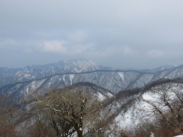 大山丹沢表尾根方面