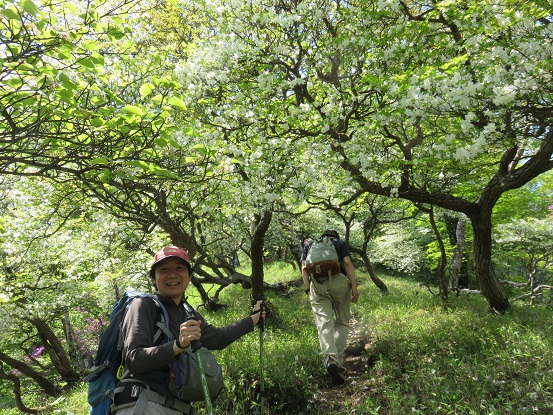 登山者笑顔