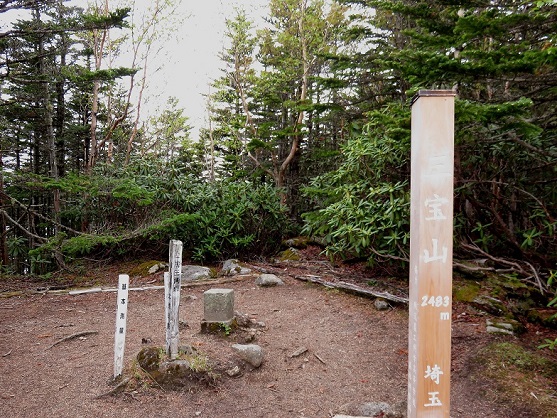 埼玉県の最高峰三宝山山頂