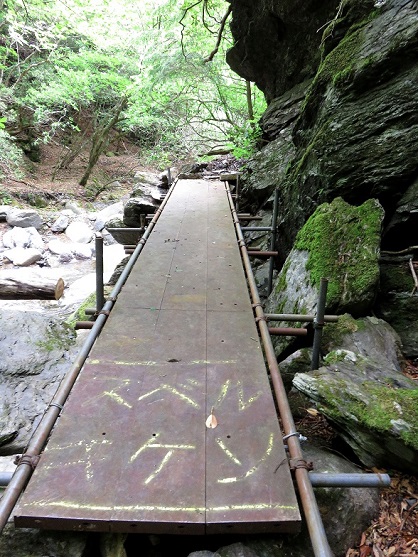 真ノ沢林道分岐周辺橋