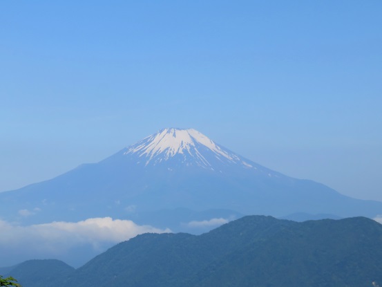 富士山の雪も減り