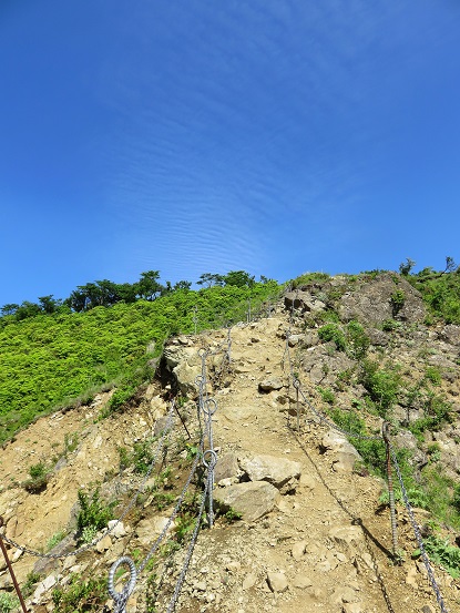 丹沢表尾根崩壊地