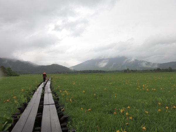 燧ヶ岳が神秘的景色