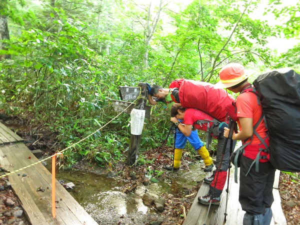 見晴キャンプ場から燧ヶ岳を目指して進む