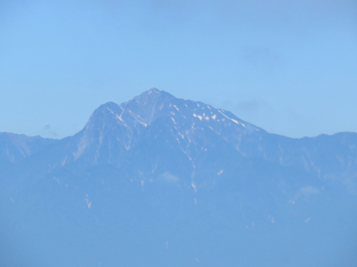 甲斐駒ヶ岳雲が取れた