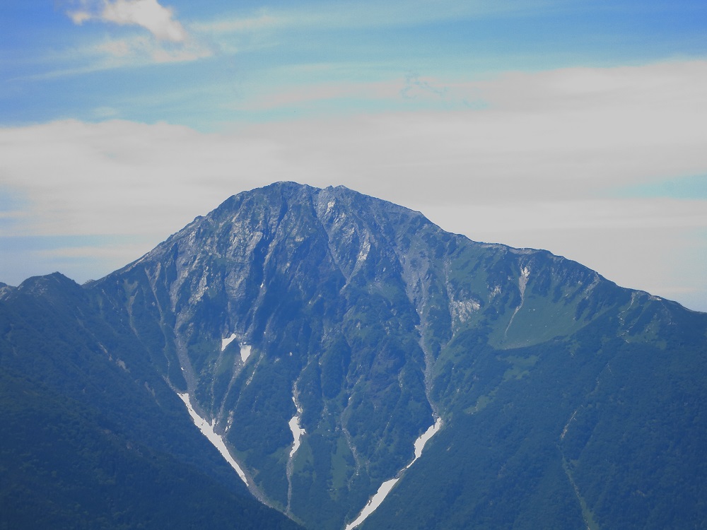 南アルプスの北岳の景色