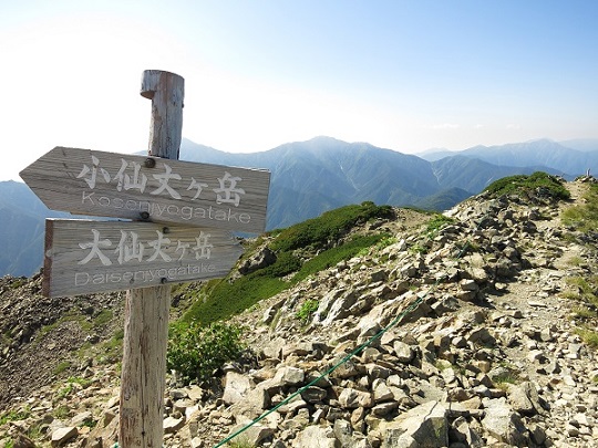 仙塩尾根の始まりの様子