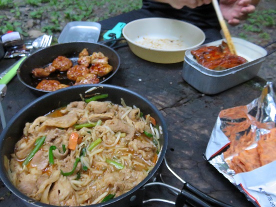 テント泊の練習と山飯作りレクチャー