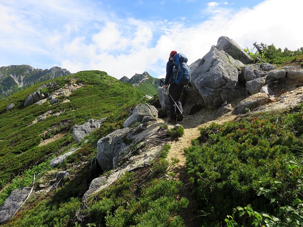 仙涯嶺の山頂までの登山ルート