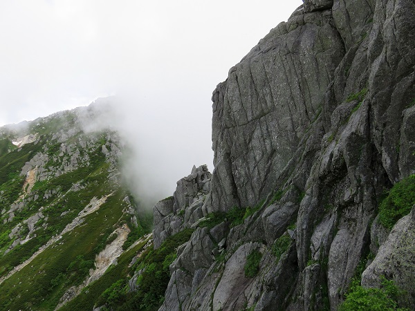 南駒ヶ岳登山ルート様子