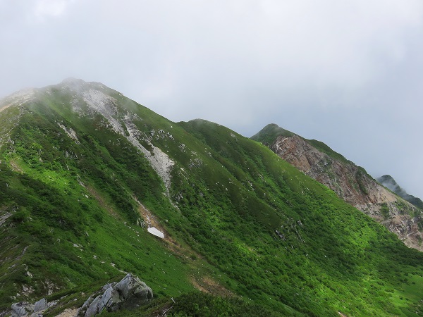 赤梛岳の登山ルート