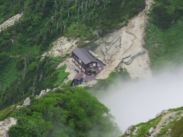 木曽殿山荘が見えた場所