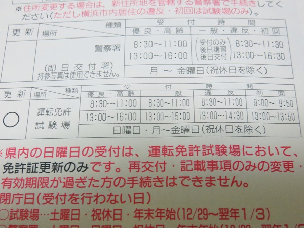 県 運転 更新 神奈川 免許 神奈川県警察/運転免許証の更新手続について（警察署で更新する場合）