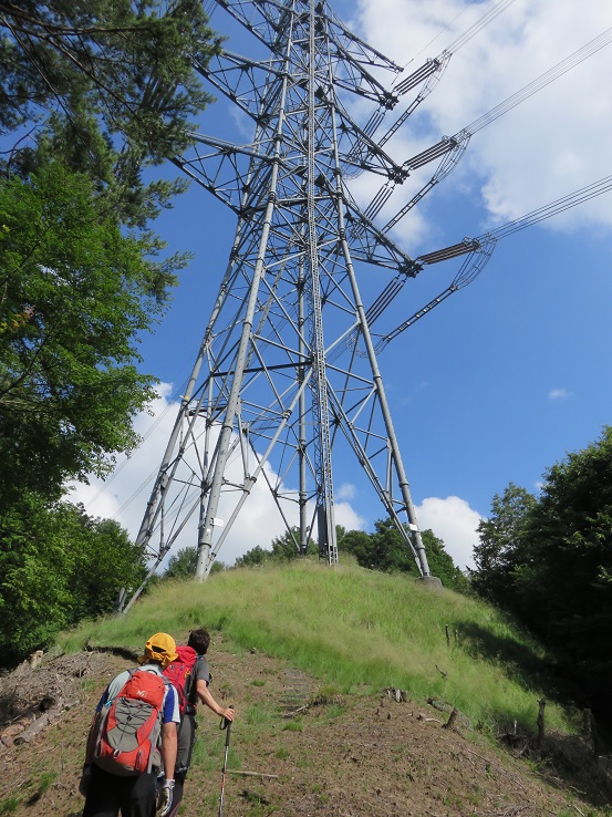 高芝山登山道鉄塔