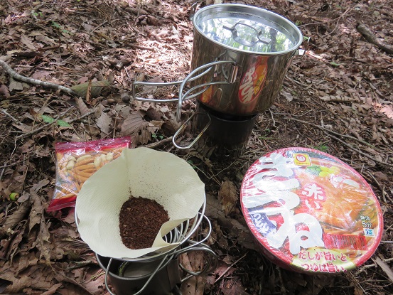 鳥坂峠昼食