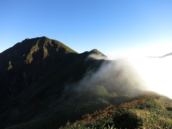 f:id:aohige0718:20170826160745j:plain 武能岳の迫力