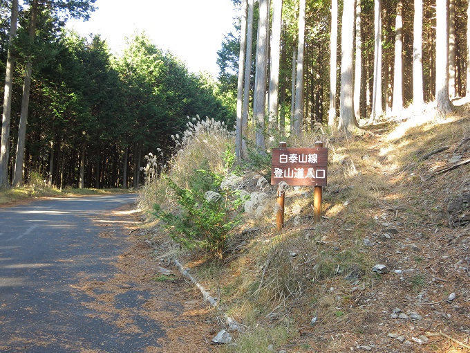 白泰山登山口