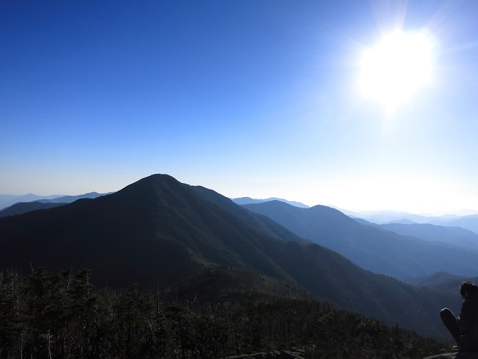 破風山の急登