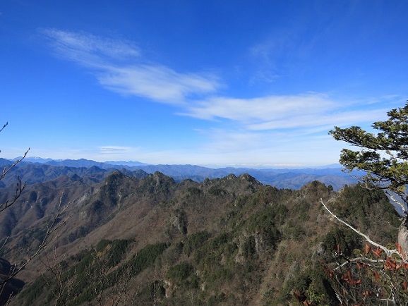 赤岩尾根景色