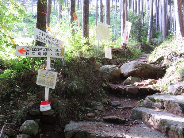 日向薬師大山登山口九十九曲ハイキングコース