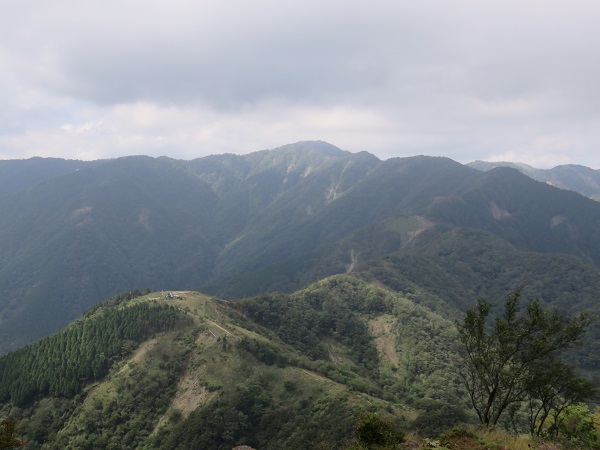 塔ノ岳への稜線