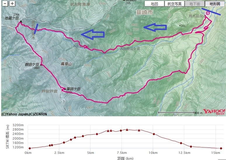 f:id:aohige0718:20170922124120j:plain 青木鉱泉~ドンドコ沢~南精進ヶ滝~五色滝~鳳凰小屋