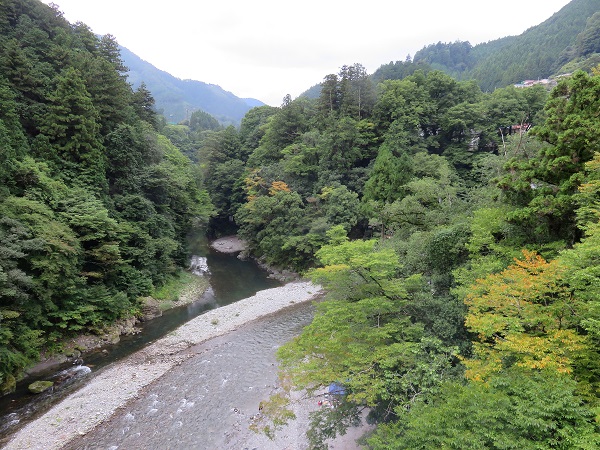 f:id:aohige0718:20170926170317j:plain 多摩川の清流氷川渓谷