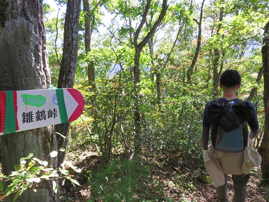 雛鶴峠・大ダビ山・二十六夜山分岐のルート
