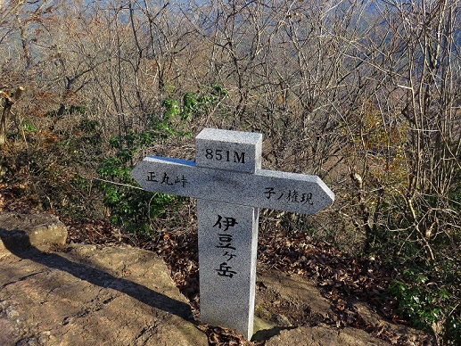伊豆ヶ岳(標高851ｍ）