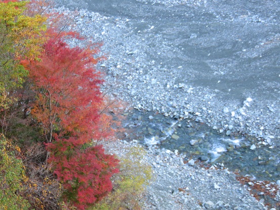 f:id:aohige0718:20171114200429j:plain 風巻尾根袖平山紅葉