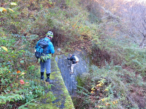 f:id:aohige0718:20171114200456j:plain 地蔵尾根階段