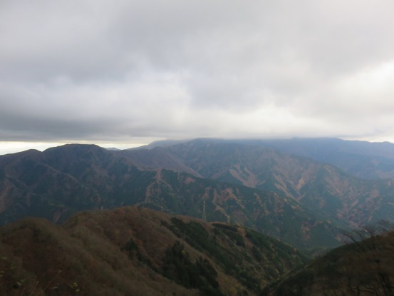 丹沢山塊の眺め