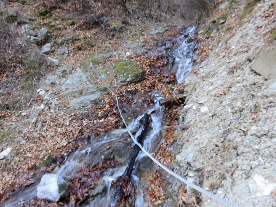 雁坂峠への登山ルート一番の核心部