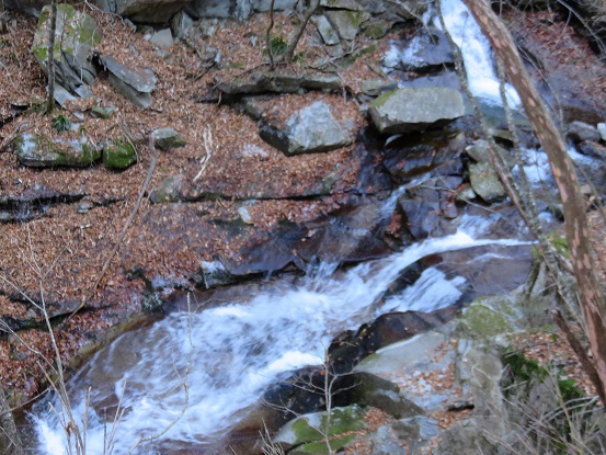 雁坂峠沢沿い歩きのルート