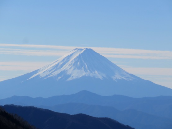 富士山のアップ