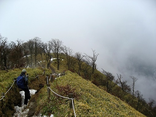 丹沢主稜縦走路から丹沢山・塔ノ岳を目指し