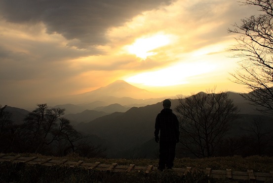 丹沢主脈縦走路富士山の大展望