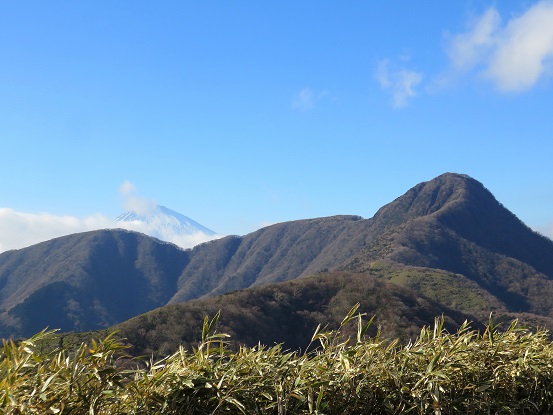 富士山と金時山のコラボ