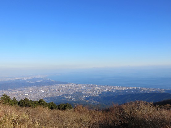 明神ヶ岳からの相模湾の景色