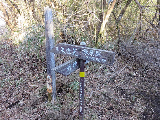 二宮金次郎ゆかり道分岐