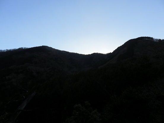 和留沢コースから振り返っての明星ヶ岳