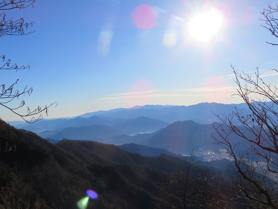 寂ショウ尾根の途中景色
