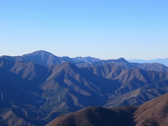 御坂山塊方面