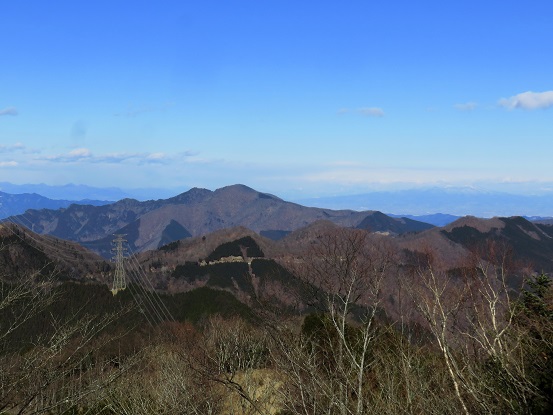 日向沢ノ峰・大持山景色