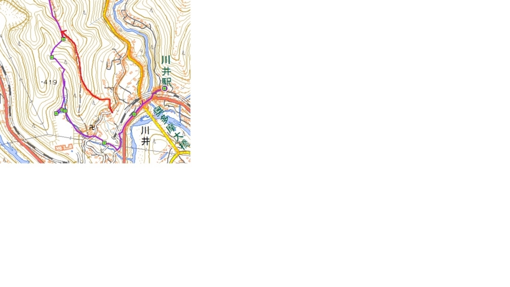 赤杭尾根歩いた登山ログ