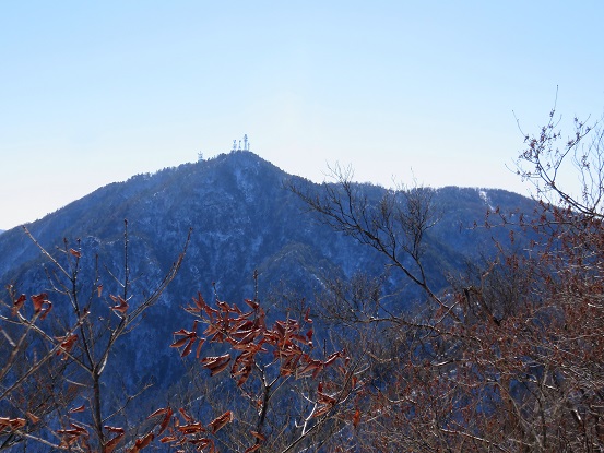 目指す三ツ峠山