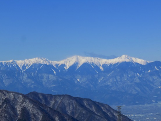 白峰三山見納