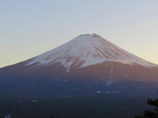 カチカチ山の山頂富士山