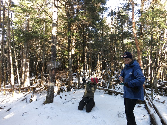 地味地味な和名倉山の山頂