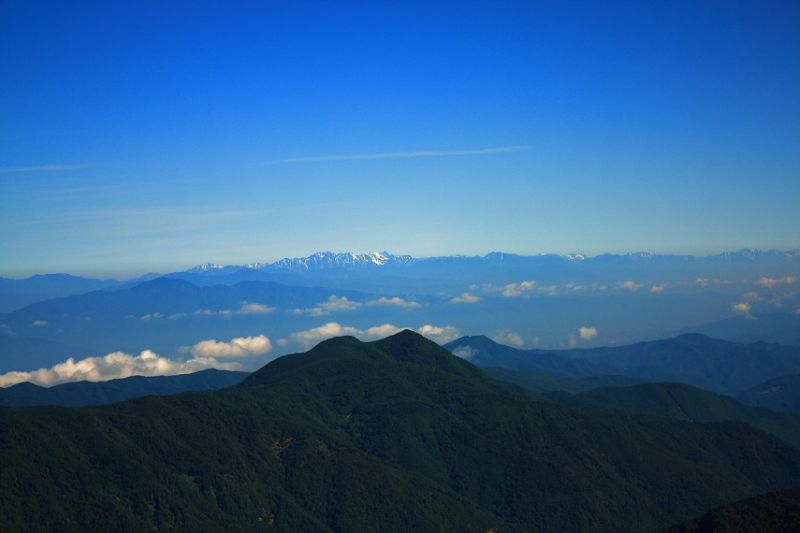 北アルプス方面の景色